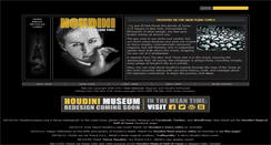 Desktop Screenshot of houdinimuseum.org